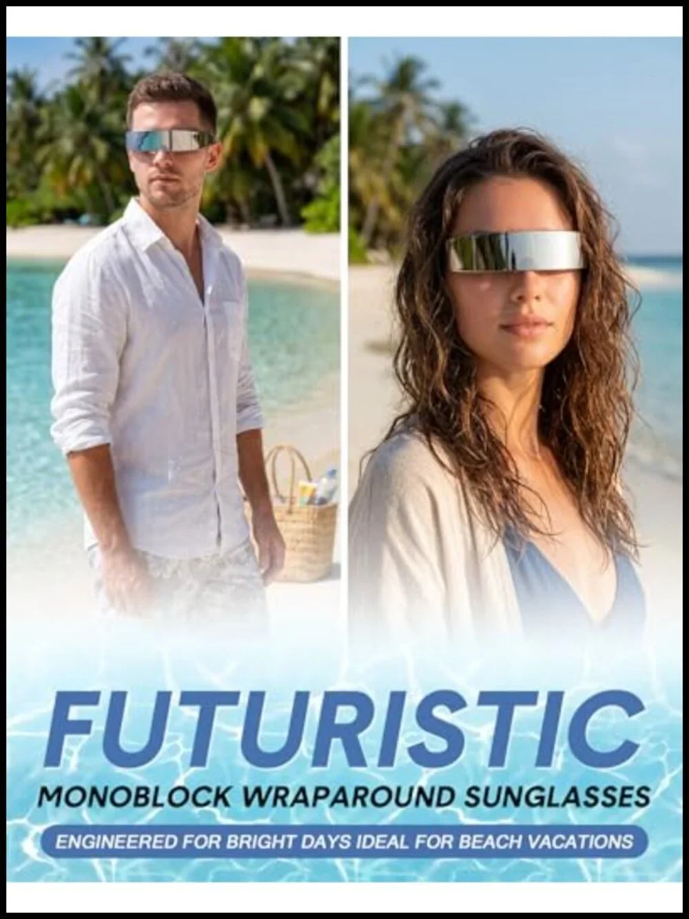 6 Pairs Retro Futuristic Visor Sunglasses for Parties Festivals Cosplay Costume